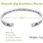 RENYILIN Creative Cuff Bracelet, Zodiac Bracelet, Inspirational Stainless Steel Bracelet for Men and Women