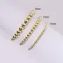 MUYASEA 14K Real Gold Plated Bead Stack Adjustable Charm Bracelets for Women Men