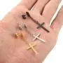 Szory Stainless Steel Dangle Cross Earrings for Men Women Black Silver Gold Szory Stainless Steel Dangle Cross Earrings for Men Women Black Silver Gold