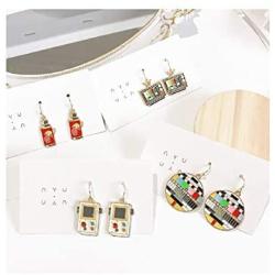 Creative retro style retro TV game earrings simulation personality wacky earrings