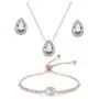 UDORA CZ Tearsdrop Earrings Necklace Jewelry Set for Bridal Bridesmaids UDORA CZ Tearsdrop Earrings Necklace Jewelry Set for Bridal Bridesmaids
