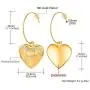Women Girls 18K Gold Plated Cute Heart Locket Dangle Drop Earrings,with Gift Box Women Girls 18K Gold Plated Cute Heart Locket Dangle Drop Earrings,with Gift Box