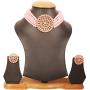 Touchstone''Padmavati Collection Indian Bollywood Traditional Faux Pearls Grand Designer Jewelry Choker Necklace Set in Antique Gold Tone for Women.