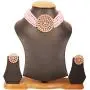 Touchstone''Padmavati Collection Indian Bollywood Traditional Faux Pearls Grand Designer Jewelry Choker Necklace Set in Antique Gold Tone for Women.