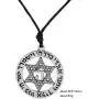 Jewish Symbol Star of David and Hebrew Letter HAY Pendant Necklace Jewelry for Men Women (Silver Tone and Cord) Jewish Symbol Star of David and Hebrew Letter HAY Pendant Necklace Jewelry for Men Women (Silver Tone and Cord)