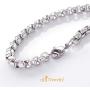 555Jewelry 5mm Stainless Steel Box Chain Bracelet for Men & Women, 6.5 to 9 Inch