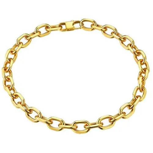 GoldChic Jewelry 5mm/12mm/23mm Chokers Gold Chain Necklace for Women,Hip Hop Turnover/Paperclip Chain Necklace, Thick Chunky Choker Chain Necklace 16”18”20”,Gift Box Included