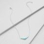 Silpada Reversible Boomerang Compressed Turquoise Necklace in Sterling Silver