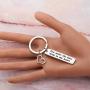 HOLLP Jason The Good Place Gift Valentines Day Gift for Her You Make The Bass Drop in My Heart Keychain The Good Place Fans Gift