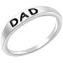 BOCIOL Silvering dad Rings for Men, for dad Rings for Men Stainless Steel Jewelry Custom Ring for dad