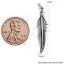 Raposa Elegance Sterling Silver Feather Charm Necklace (16'', 18'' or 20'' Chain)
