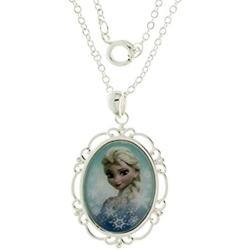 Disney Frozen Queen Elsa Pendant Silver Plated.Comes Frozen Gift Box