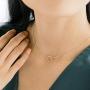 HONEYCAT Gold, Rose Gold, or Silver Mini Karma Open Circle Orbit Necklace | Minimalist, Delicate Jewelry