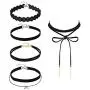 Mudder 5 Pieces Black Velvet Choker Necklaces Stretch Tattoo Choker Elastic Tassel Necklaces Mudder 5 Pieces Black Velvet Choker Necklaces Stretch Tattoo Choker Elastic Tassel Necklaces