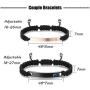 JOERICA 6 Pcs Couple Necklace Bracelets Keychain Matching Set for Women Men Cat Pendant Necklace His & Hers Bracelets Cat Keychain Couple Gift