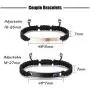 JOERICA 6 Pcs Couple Necklace Bracelets Keychain Matching Set for Women Men Cat Pendant Necklace His & Hers Bracelets Cat Keychain Couple Gift