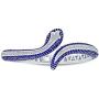 Bling Jewelry Egyptian Fashion Statement Snake Serpent Hinge Cuff Bangle Bypass Bracelet for Women White Blue Simulated Sapphire Cubic Zirconia Pave CZ Rhodium Plated