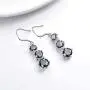 Aurora Tears Mystic Topaz Rainbow Jewelry Sets Women 925 Sterling Silver Crystal Necklaces/Earrings Set Wedding DS0043M