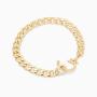 gorjana Womens Wilder Chunky Curb Chain Bracelet, 18k Gold Plated, Parker Clasp