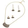 ywduoying RBG Dissent Collar Jewelry Set- RBG Drop Earrings Ruth Bader Ginsburg Stud Earrings Ginsburg Pendant Necklace RBG Key Chain for Ruth Bader Ginsburg Fans Jewelry Gifts