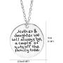 Luvalti “Mother & Daughter we Will Always be, a Couple of Nuts Off The Family Tree” Necklace - Pendant Necklace - Makes The Perfect