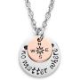 LParkin Long Distance Relationships Gifts Friendship Necklace No Matter Where Compass Necklaces BFF Jewelry