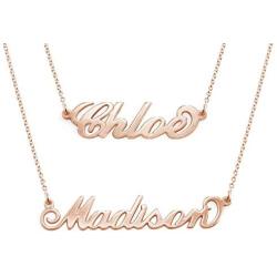 MyNameNecklace Personalized Name Necklace-Nameplate Christmas Jewelry Gift-18k Rose Gold Plating-RGPCUSTOM ANY NAME