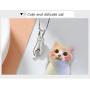 Meiniya S925 Sterling Silver Cat Necklace Matte Silver Cat Pendant Collarbone Necklace Women Charm Jewelry