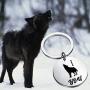 PENQI Wolf Gift Wolves Lover Jewelry Wolf Spirit Keychain Wolf Fans Gift Wolf Girl Gift For Girlfriend Wife Animal Idea