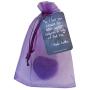I Love You to The Moon and Back .925 Sterling Silver Heart Necklace Gift Set with Purple Crystal in Purple Heart Jewelry Box with Love Quote Card