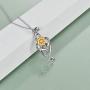 ONEFINITY Sunflower Necklace Sterling Silver Musical Note Sunflower Pendant Jewelry Gifts for Women