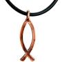 FORGIVEN JEWELRY Jesus Fish Large Ichthus Copper Necklace