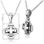 Marina Jewellery Real 925 Sterling Silver Chain Pendant Necklace, 18 Inch Box Chain (Various Designs)