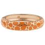 UJOY Indian Enamel Jewelry Gold Plated Bracelet Handmade Circular Colored Spring Wide Cuff Bangle 55C41