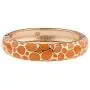 UJOY Indian Enamel Jewelry Gold Plated Bracelet Handmade Circular Colored Spring Wide Cuff Bangle 55C41