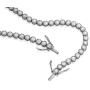MDFUN 6 Sparkling Creativity Turquoise Adjustable Bracelet, Rhodium Plated Cubic Zirconia Tennis Bracelet for Women Girls