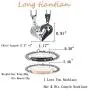 4Pcs Couple Necklace Bracelet Set I Love Necklace Love Heart Crown Necklace BFF Bracelet Couple Gift for Her