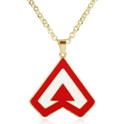 Algol - Game Jewelry Apex Legends Dog Tag Pendant Necklace Apex Logo Keychain For Women Men Metal Keyring Creative Trinket Gift