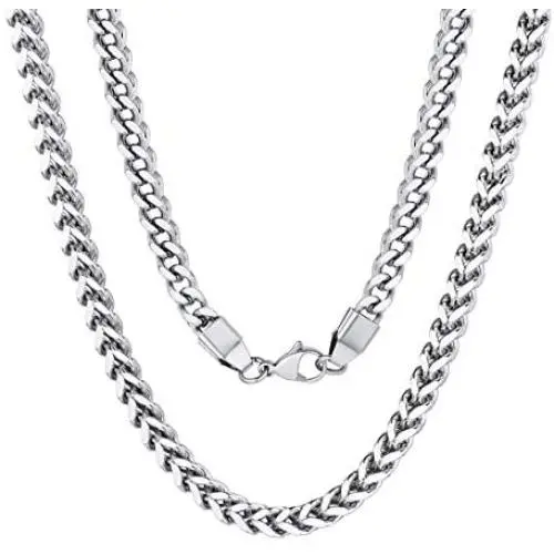 ChainsPro 3/4.5/6/7MM Flat Franco Cuban Link Chain, 18/22/26/28/30/32 inches,Black/18K Gold Plated/Rose Gold Color(Send Gift Box) ChainsPro 3/4.5/6/7MM Flat Franco Cuban Link Chain, 18/22/26/28/30/32 inches,Black/18K Gold Plated/Rose Gold Color(Send Gift Box)