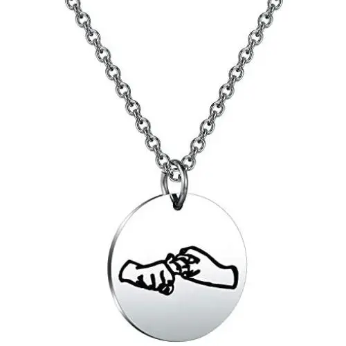 BEKECH ASL Necklace Friendship in Sign Language Charm Pendant Necklace Sign Language Jewelry ASL Friendship Gift ASL Jewelry Gift for BFF Best Friend Soul Sister BEKECH ASL Necklace Friendship in Sign Language Charm Pendant Necklace Sign Language Jewelry ASL Friendship Gift ASL Jewelry Gift for BFF Best Friend Soul Sister