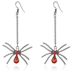 Ruby Spider Earrings Cosplay Gothic Jewelry gifts for Women Girls…