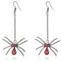 Ruby Spider Earrings Cosplay Gothic Jewelry gifts for Women Girls…
