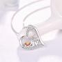 TANGPOET 925 Sterling Silver Bee Flamingo Horse Necklace Llama Butterfly Cute Panda Pendant Necklaces for Women for Her