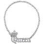 GWOOD Crown Queen Necklace with Crystal Rhinestones, or Earrings