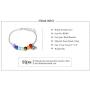 Eiffy 7 Chakra Bracelets Y Necklace Natural Stone Link Beads Lotus Flower Bangle for Women Men Adjustable Ankle Balance Yoga Jewelry