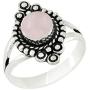 Sterling Silver Plated Genuine Gemstone Round Shape Handmade Solitaire Rings