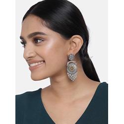 Aheli Bollywood Ethnic Oxidised Earrings Dangler Stylish Traditional Indian Fashion Jewelry for Women, Girls