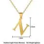 Fashion Initial Letter Pendant Necklace Stainless Steel Gold Color Mens Womens Custom Capital Letter Name Necklace Personalized Jewelry Gift