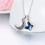 AOBOCO Urn Necklace for Ashes Sterling Silver Crescent Moon Pendant Cremation Memorial Keepsake Pendant with Blue Heart Crystal AOBOCO Urn Necklace for Ashes Sterling Silver Crescent Moon Pendant Cremation Memorial Keepsake Pendant with Blue Heart Crystal
