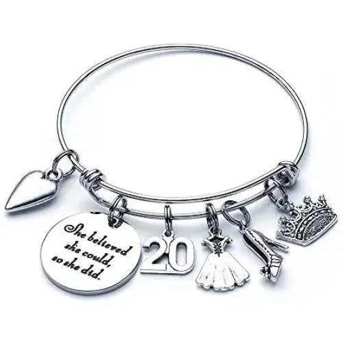 M MOOHAM Birthday Gifts for Women Girls Bracelet - Expandable Charm Bracelets 10th 20th 30th 40th 50th 60th 70th 80th 90th Birthday Gift for Friend, Mom, Daughter, Wife, Grandma Jewelry Present M MOOHAM Birthday Gifts for Women Girls Bracelet - Expandable Charm Bracelets 10th 20th 30th 40th 50th 60th 70th 80th 90th Birthday Gift for Friend, Mom, Daughter, Wife, Grandma Jewelry Present